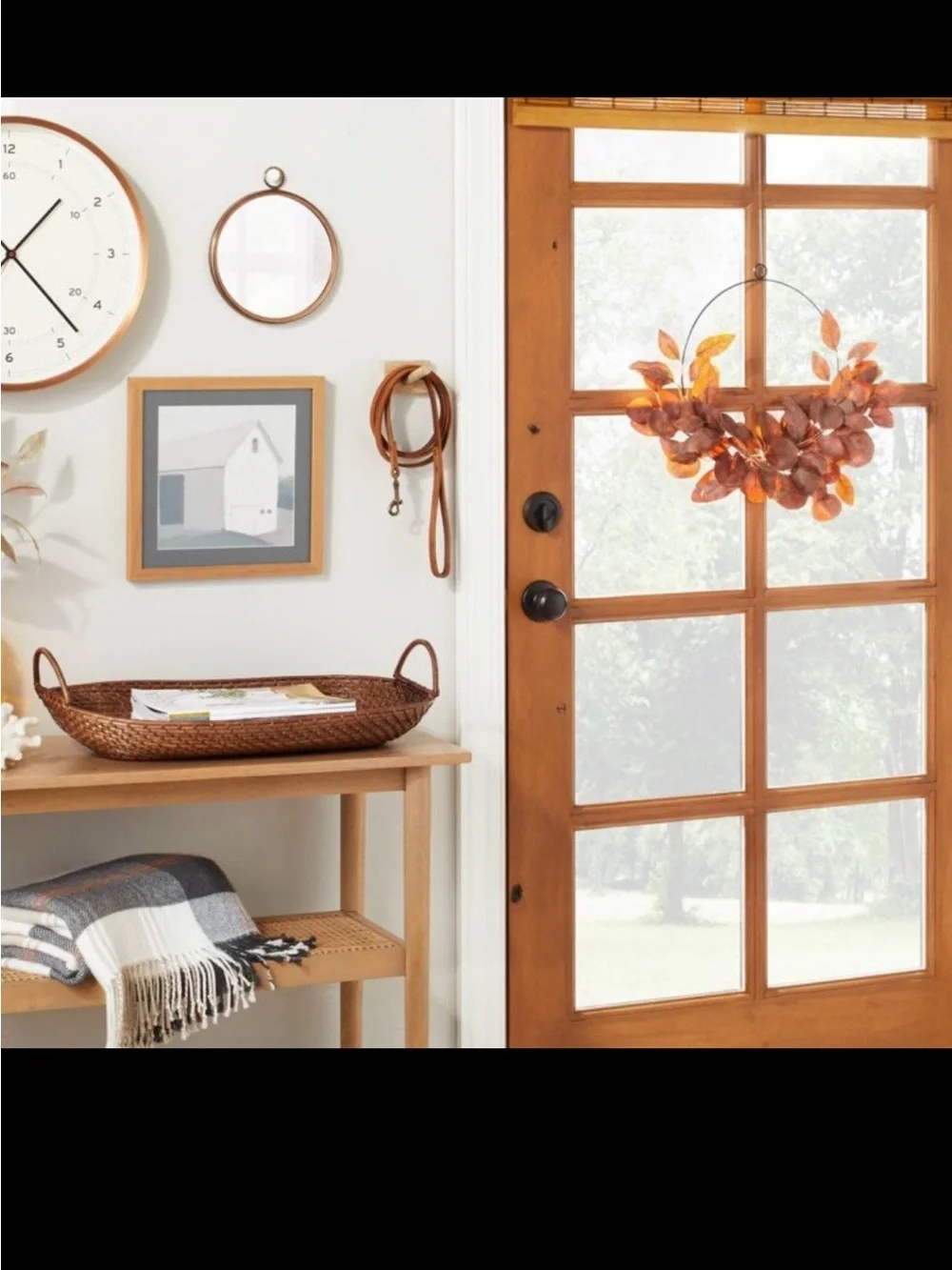 Rattan Decor Tray with Handles from Hearth & Hand™ with Magnolia.